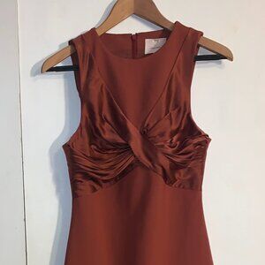 Cinq a Sept Ruched Dress - Rust